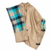 Poncho Stone Poly Oxford Blanket lined