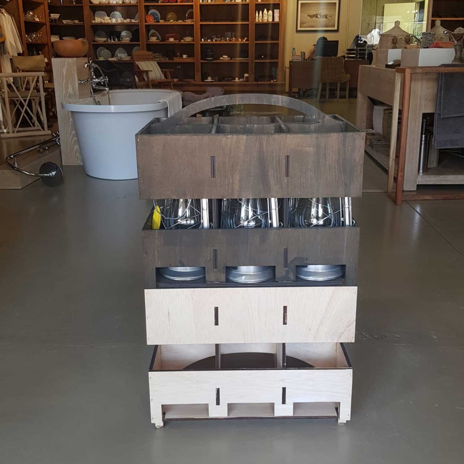  Lantern Box Dark Stain 