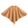 Poncho - Melton wool with leather tie