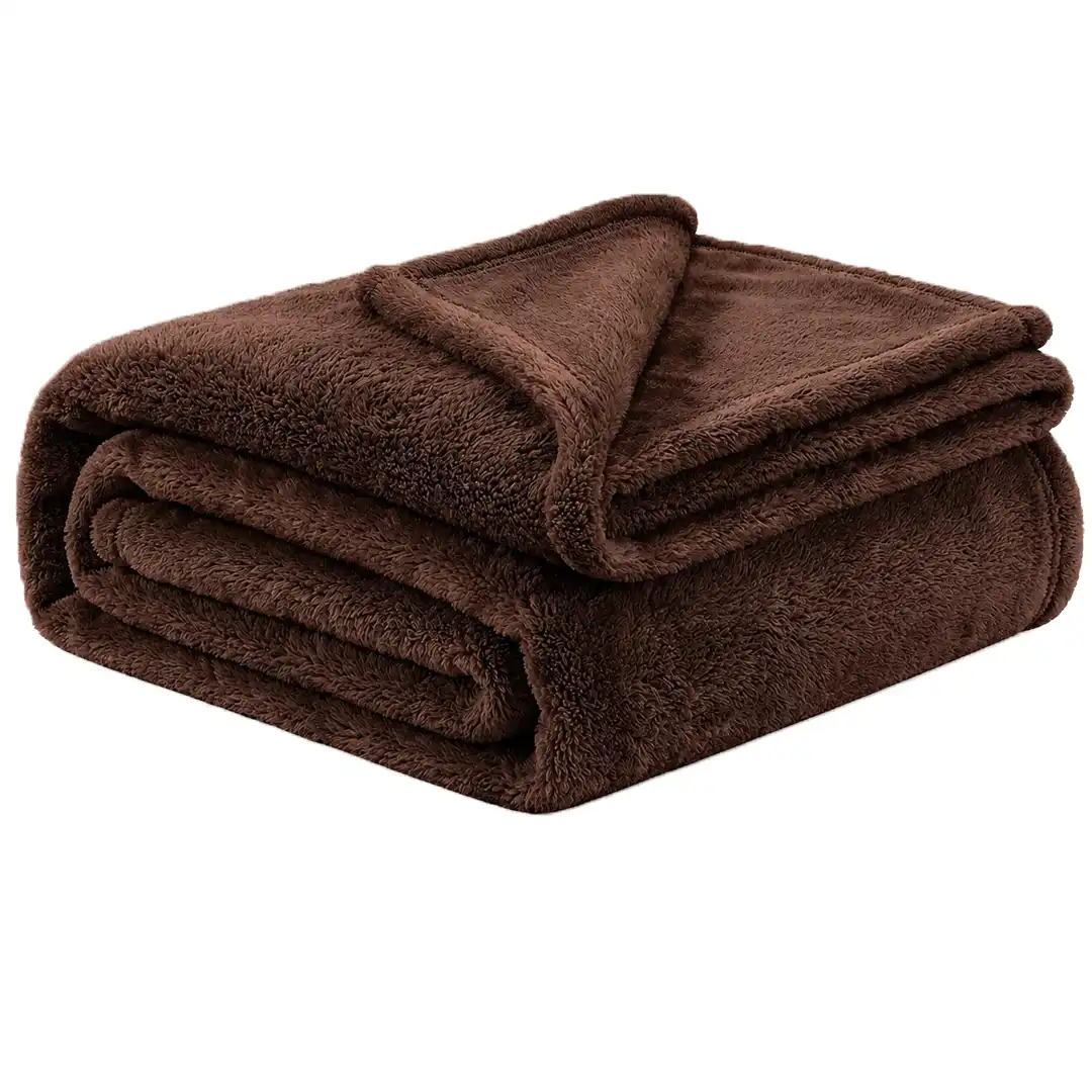 Mongolian Fleece Game Drive Blanket Brown | Best Hospitality Equipment in Africa