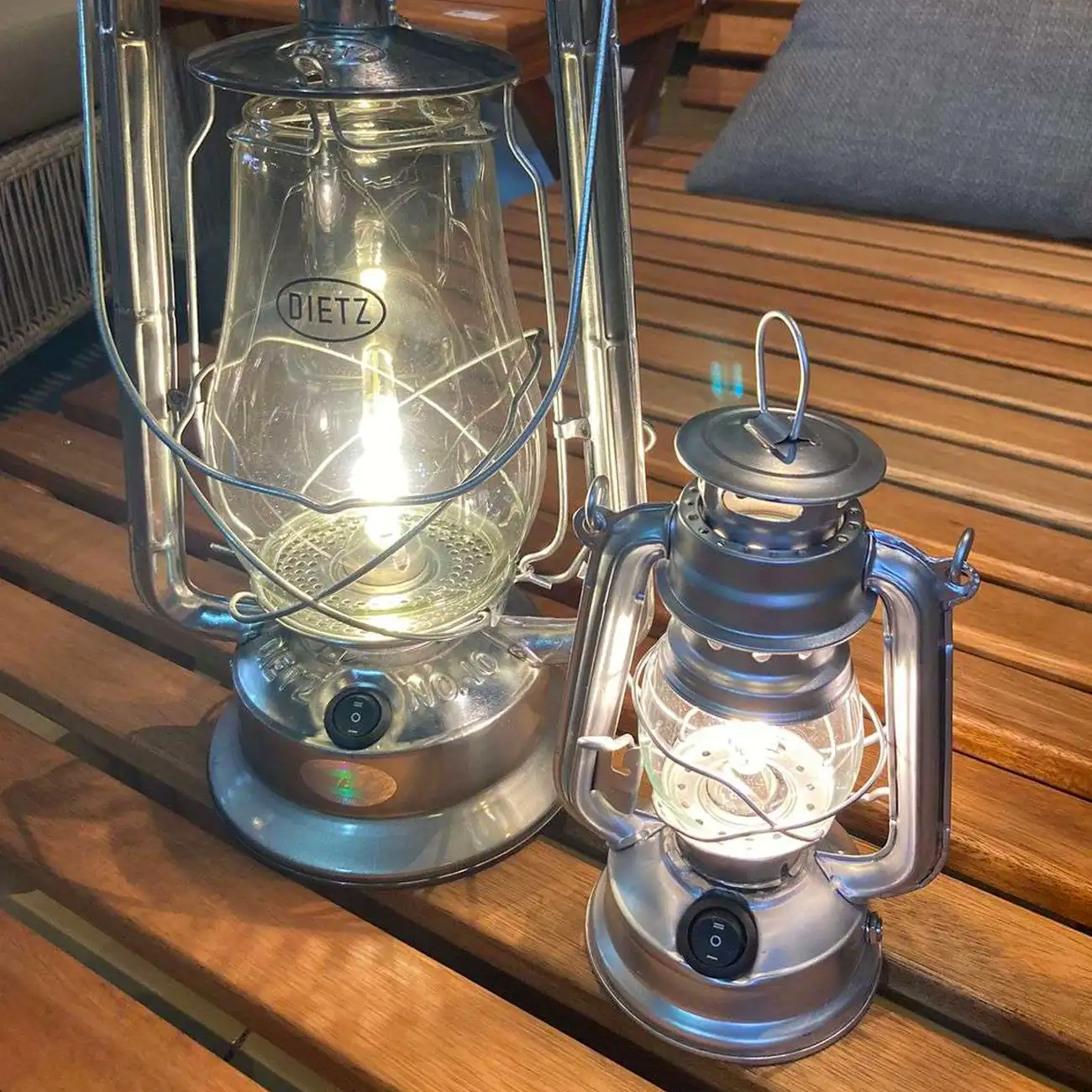 Baby Lantern Rechargeable Silver