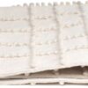 WN Hand Woven Bath Mat with Square Pattern Design
