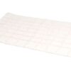 WN Hand Woven Bath Mat with Square Pattern White S