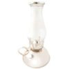 Antique Hurricane Lamp - Electrical version Silver