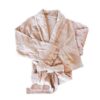 Dressing Gown Shawl Collar Bamboo Terry - Stone L