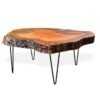 Live Edge Coffee Table w Metal Hairpin Legs