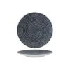 Round Coupe Plate 31cm Black Swirl