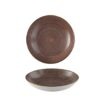 Stonecast Raw Brown Coupe Bowl 24.8cm