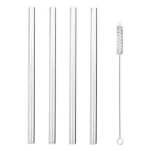 Buy Smoothie Glass Straw -500 Straws & 80 Clean Brush - Hospitality Equipment