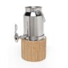 Stainless Steel Milk Dispenser with Wooden Base 5L