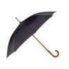 Umbrella wooden handle Black Auto Open