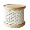Bamileke stool 43H x 53-57D (painted middle)