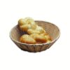Plastic Woven Bread Basket Round 200x220mm