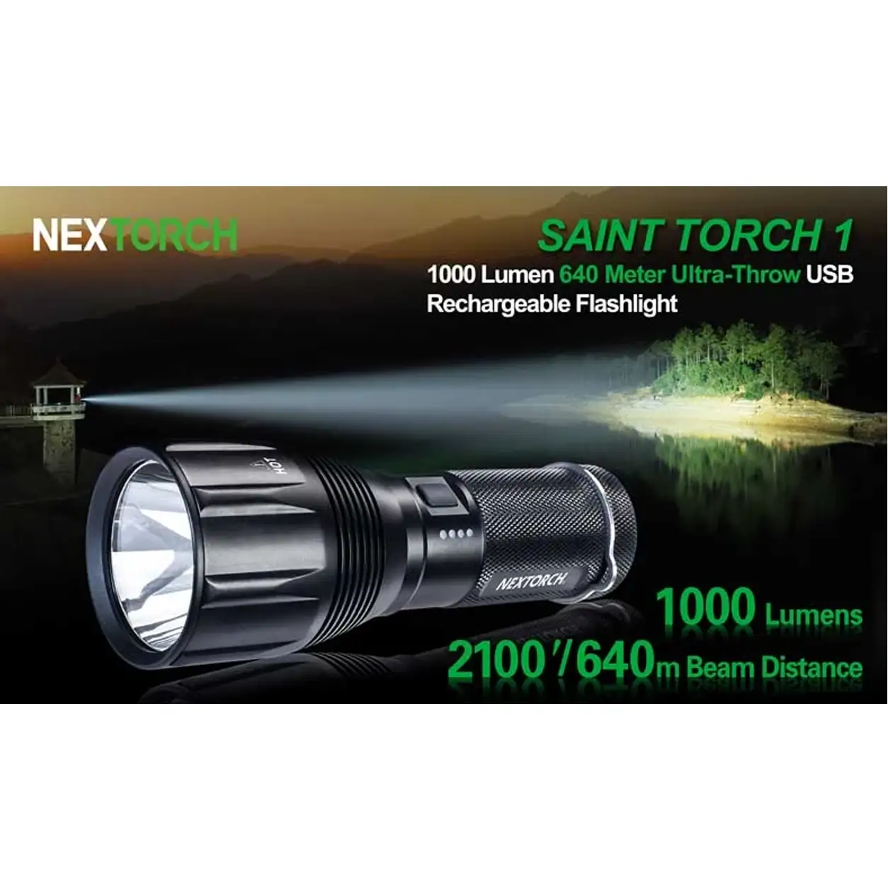Nextorch Saint 1 - 1000 Lumens 4 Modes