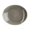 Oval Plate 19.2cm Peppercorn Grey