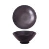 Round V-Bowl 18cm Black Swirl