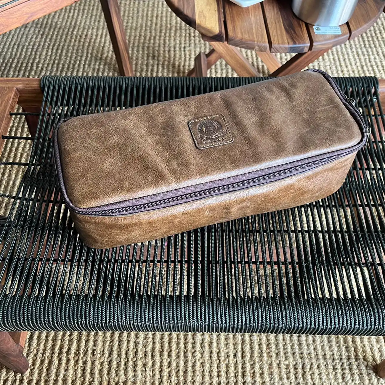 Flask Bag 1 Litre Leather