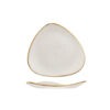 Triangle Plate 26.5cm Barley White