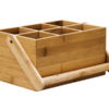 Caddy with Handles - Light Wood