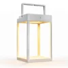 Outdoor Lantern Aluminium Solar/rech 25cm White