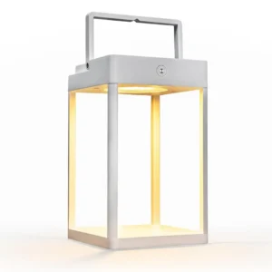 Buy Outdoor Lantern Aluminium Solar/rech 25cm White - Hospitality Equipment