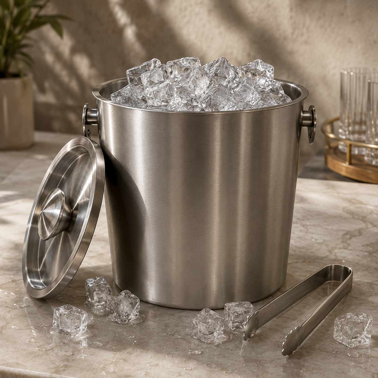 Stainless Steel Ice Bucket 3L