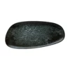 Cosmos Black Organic Rectangular Plate 36cm