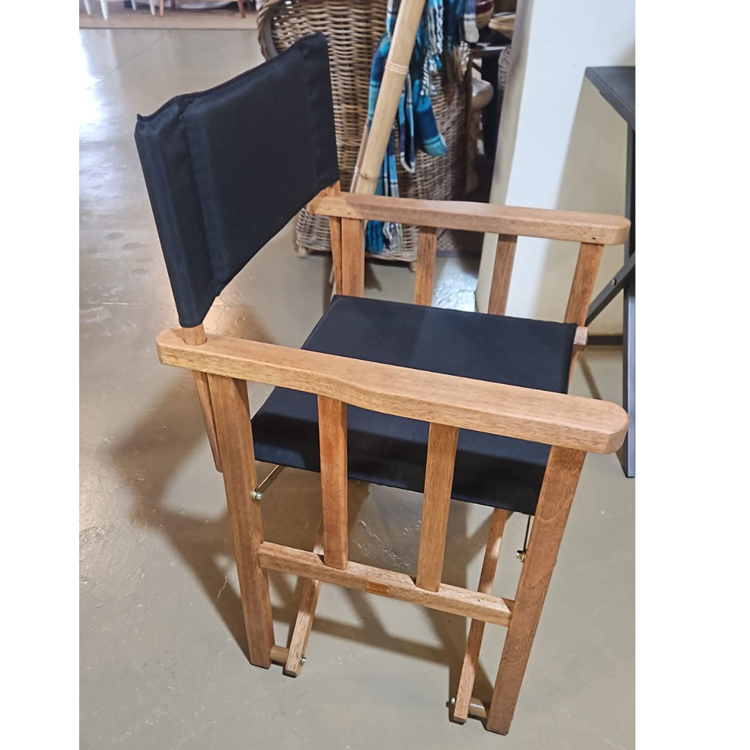 Padded Classic Directors Chair Imbuia Black