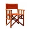 Padded Classic Directors Chair Imbuia Rust