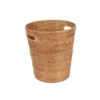 Rattan Waste Paper Basket with Handles Natural