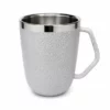 Coffee Mug Doublewalled 300ml Hammertone Silver