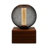American Walnut Pygmy square base round mesh