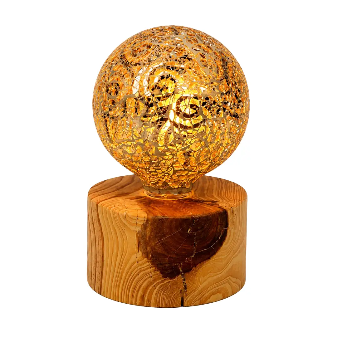 Cedarwood Pygmy Light Round Orange Paisley