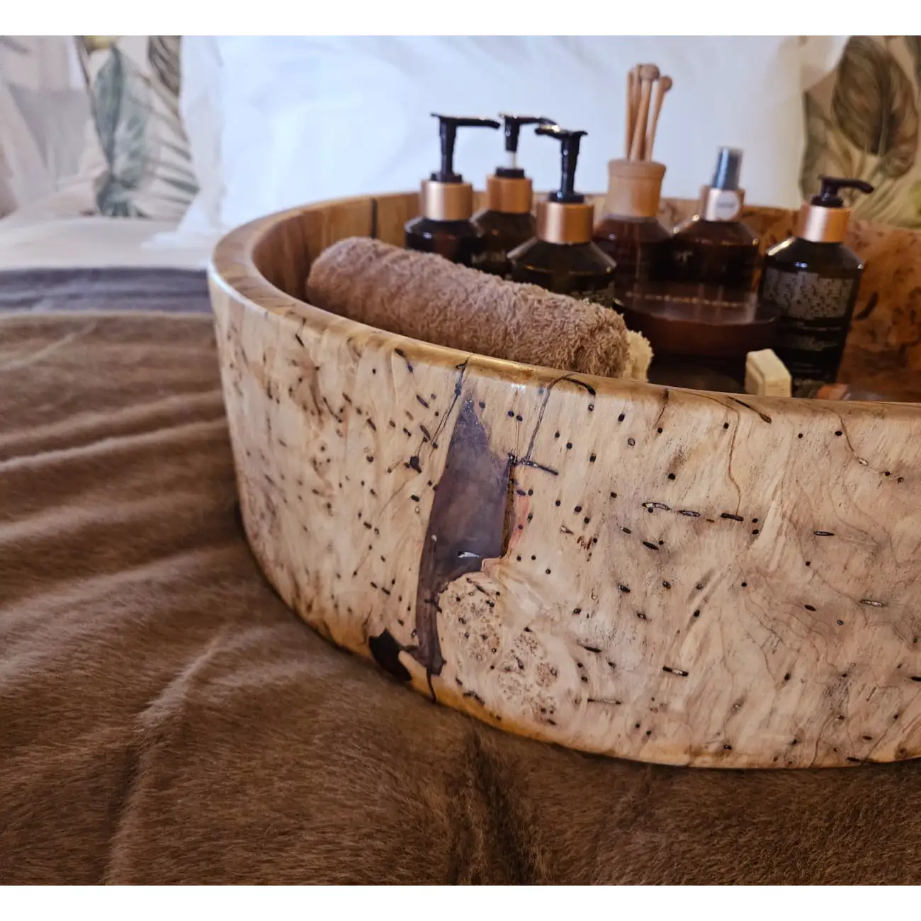 Large Curly Maple Bowl